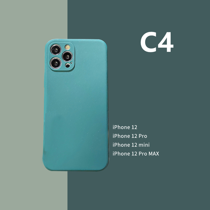 Camera Protector Phone Case OPPO A54 A15 A94 A93 A53 2020 A92 A5S A33 2020 Reno 4Lite Reno 4F Reno 5F A15S F17 F19 PRO A52 A7 A32 A72 A53S Warna Polos Shockproof Soft Back Cover-#C4