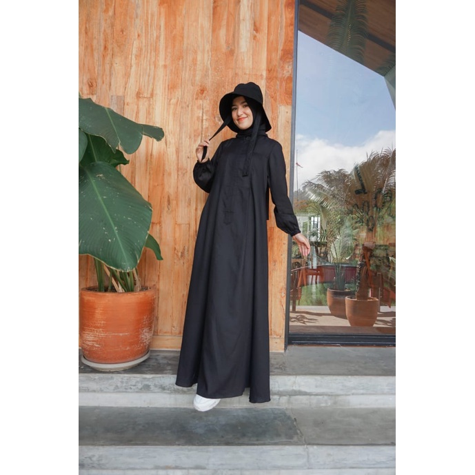 Gamis Wanita Polos Busui Friendly | Gamis Daily  Simple Elegant Larisa Premium By ZLY ZELIA