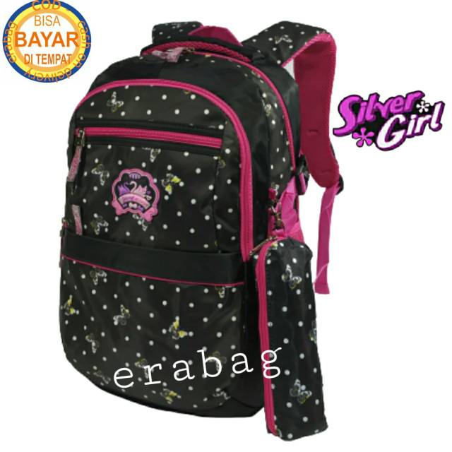 Tas Ransel sekolah SD SMP SMA anak perempuan Silvergirl Alto