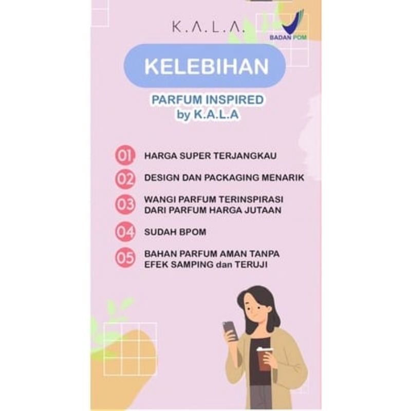 K.A.L.A PARFUM SPRAY DAN ROLL ON [BPOM]