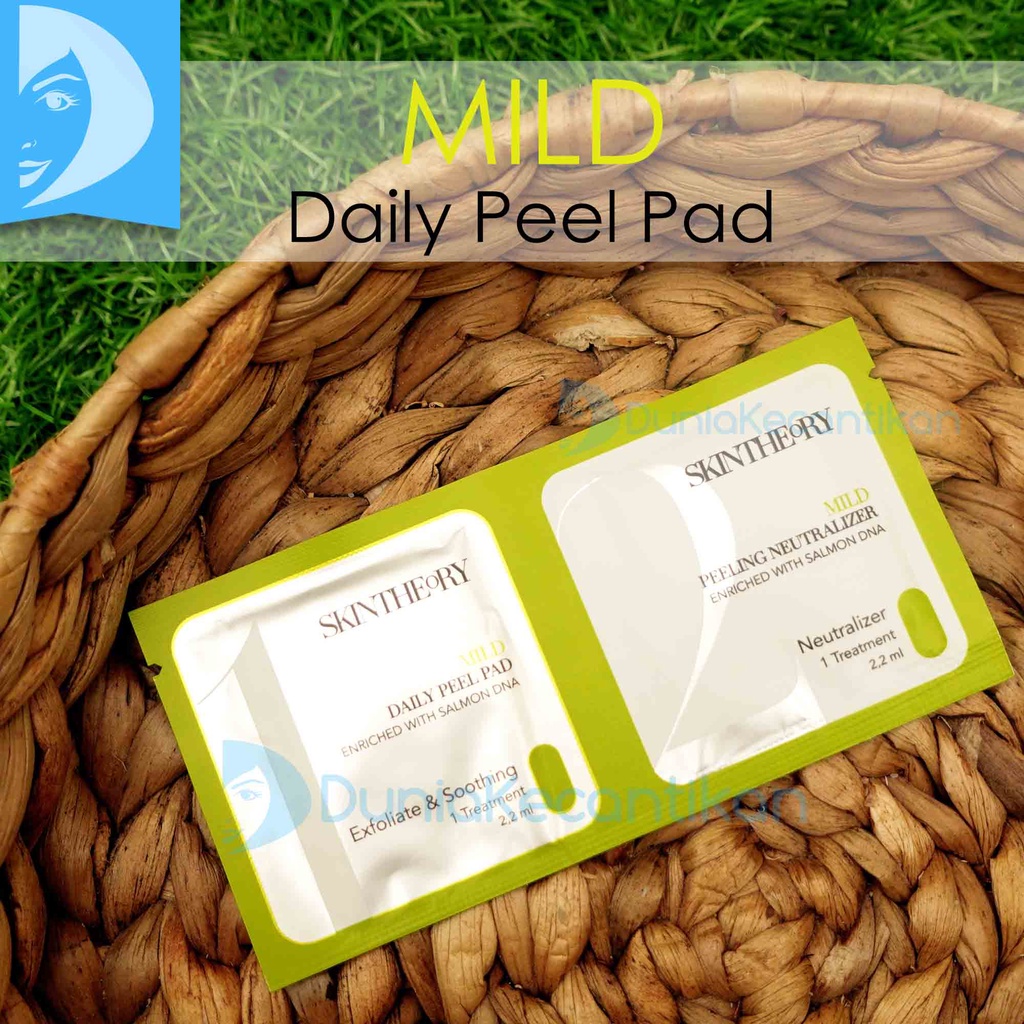 Skin Theory Daily Peel Pad Mild / Strong / Extra Strong Enriched With DNA Salmon Exfoliating Tissue Peeling SkinTheory Exfoliasi Mengangkat Sel Kulit Mati