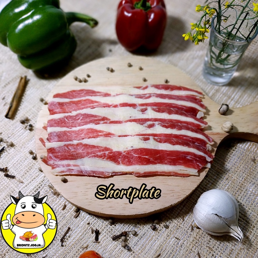 

FROZEN FOOD SHORTPLATE 250 GRAM DAGING SAPI IMPORT SLICE - DISASS JOGJA