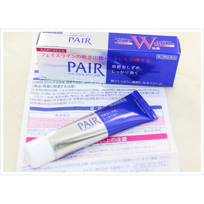 [COD] LION PAIR Acne Cream W 24g  Antibacterial Acne Face Krim W Anti Jerawat Original Jepang