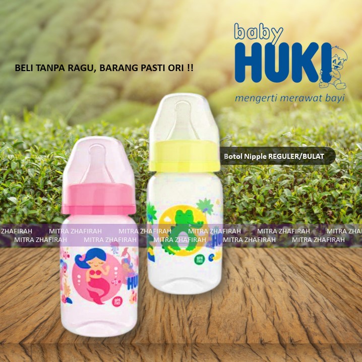 ✅MZ✅ Botol Susu HUKI Bulat 120ml | Botol Susu HUKI 120ml Bulat