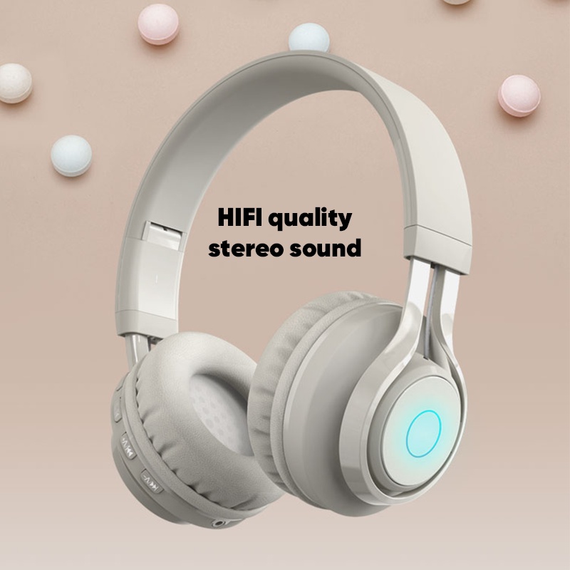 Bepop Headset Bluetooth 5.1 Wireless Headphone Dan Mic BT06C