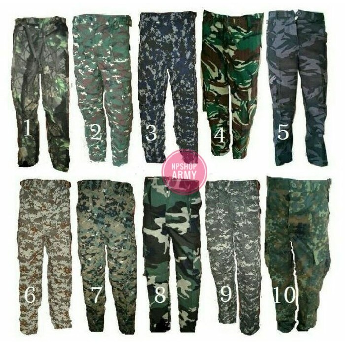 MURAH  Celana Panjang Loreng Militer Army