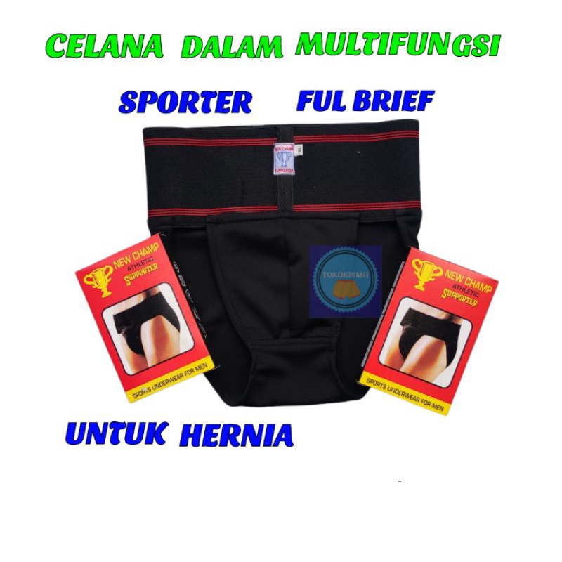 NEW FULL BRIEF SUPPORTER UNTUK PEKERJA BERAT FUNGSI MENCEGAH TURUN BERO/CELANA HERNIA DEWASA/CELANA HERNIA DEWASA/CELANA MULTI FUNGSI