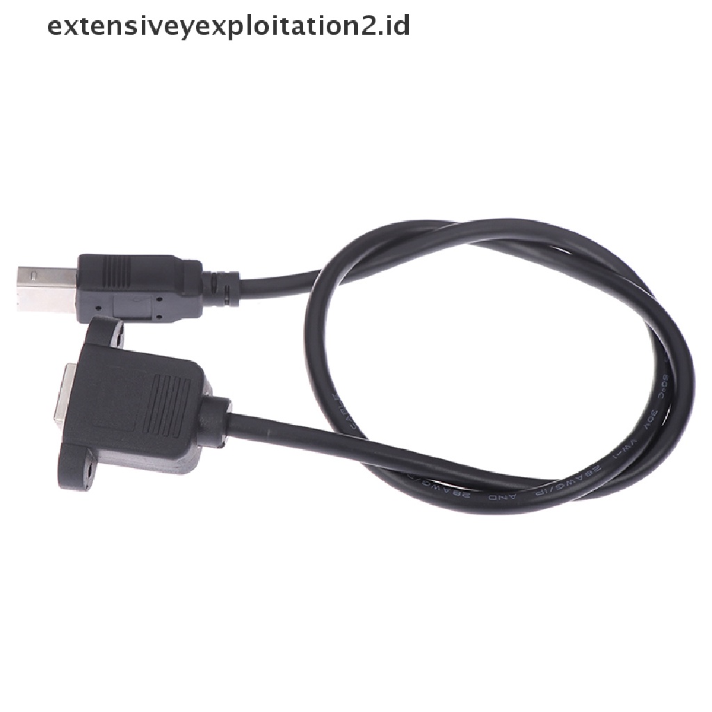 Kabel Extension Usb 2.0 Tipe B Male Ke B Female Dengan Mount Panel