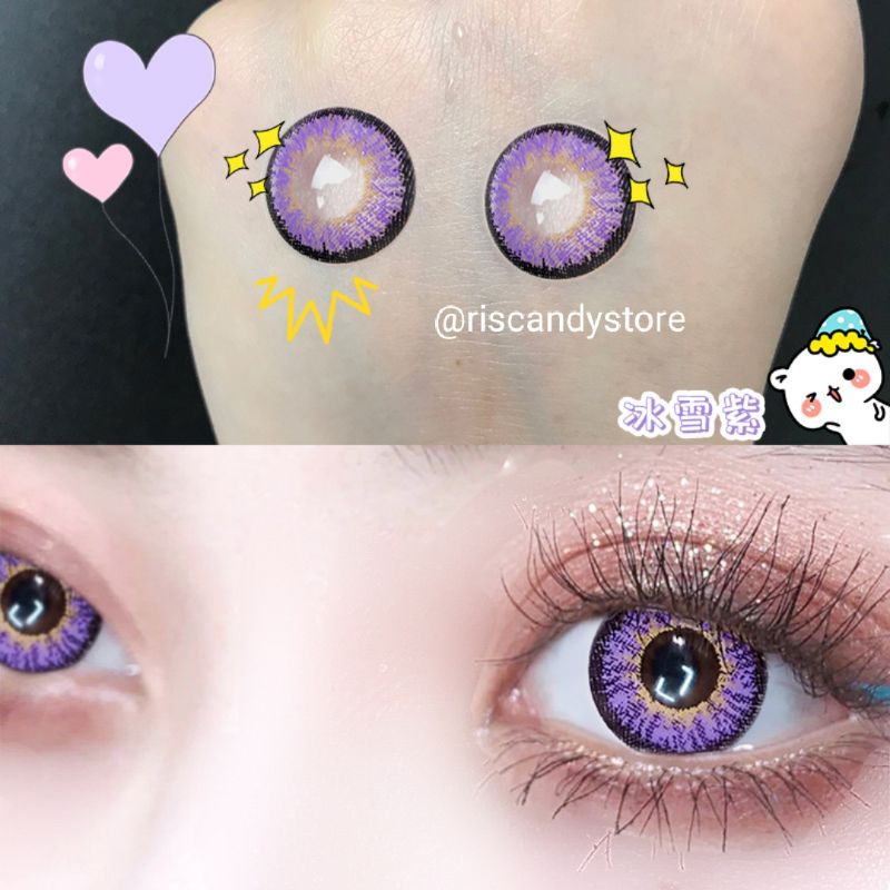 (NEW !)Lensa Kontak Cosplay (Ice Snow Series) softlens cosplay NORMAL