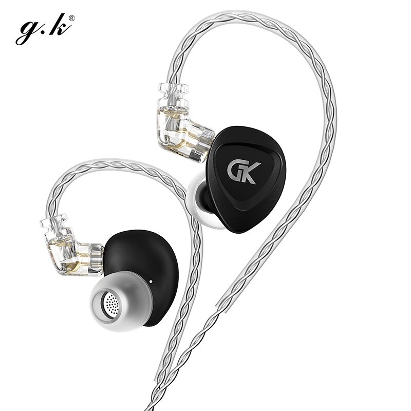 GK GSE 1BA+1DD Driver Unit HiFi In Ear Monitor Earphone Sports Music Headset 2Pin Headphone Earbuds G1 GST G5 GS10 CCA NRA CA2