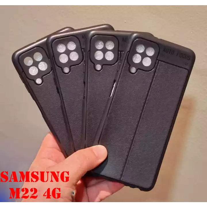 Case Auto Focus Samsung Galaxy M22 4G Leather Experience SoftCase Slim Ultimate / Casing Kulit