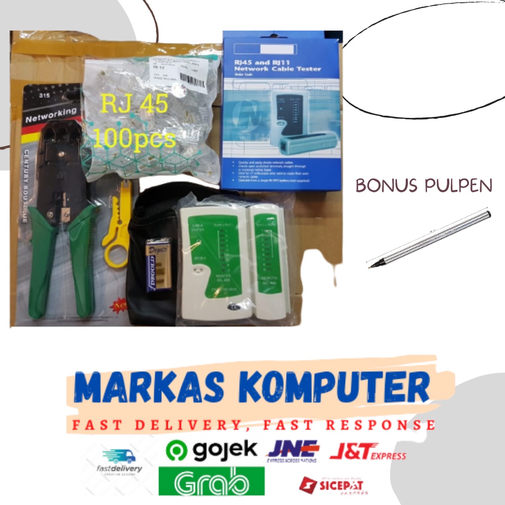 Jual Paket In Tang Crimping Tool Rj Lan Tester Konektor Rj Indonesia Shopee Indonesia