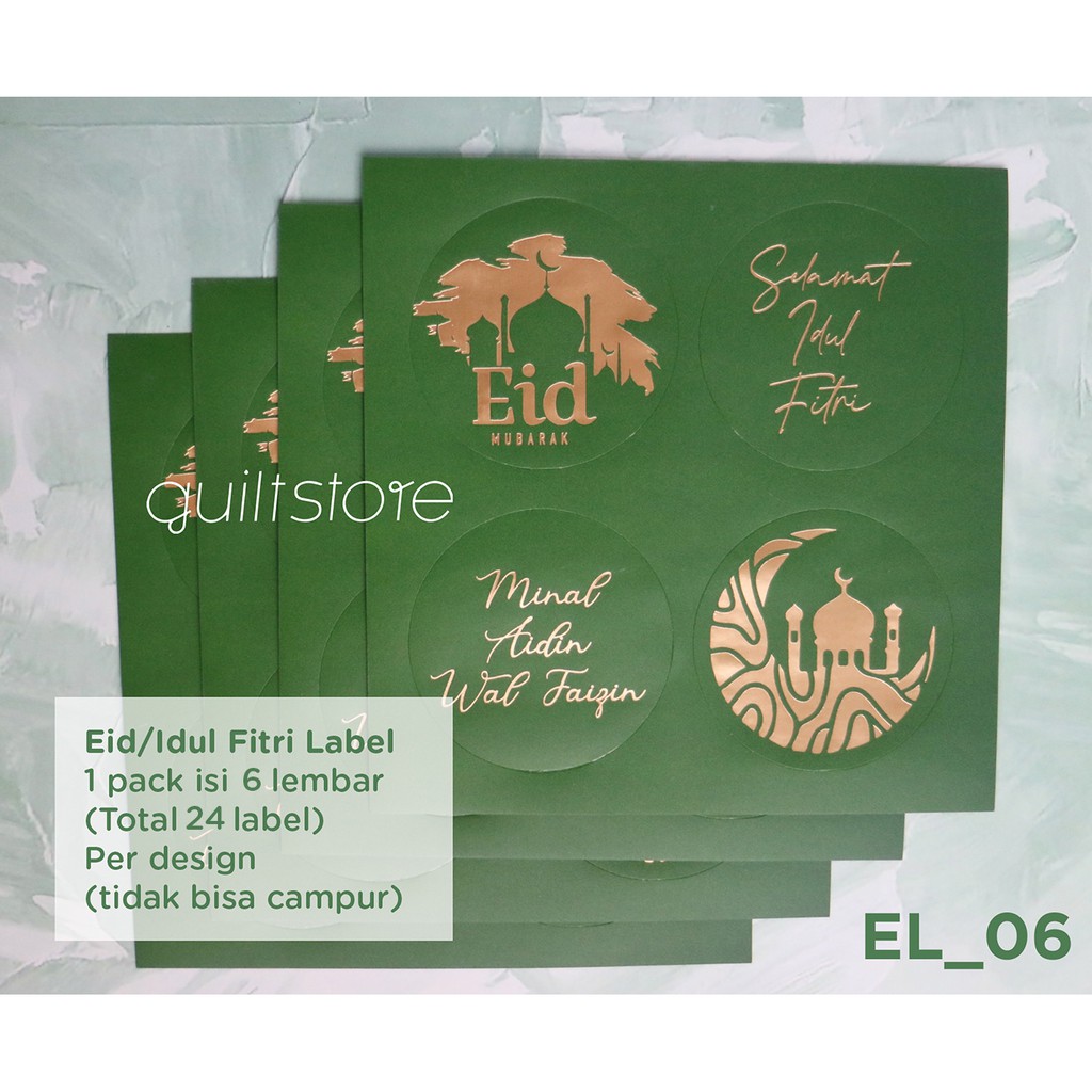 

FPS_EL Label Stiker Lebaran Idul Fitri Eid Mubarak Minal Aidin Ucapan