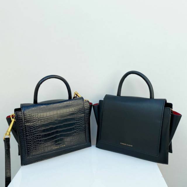 CK CnK Trapeze Office Tote Croco Tote Bag