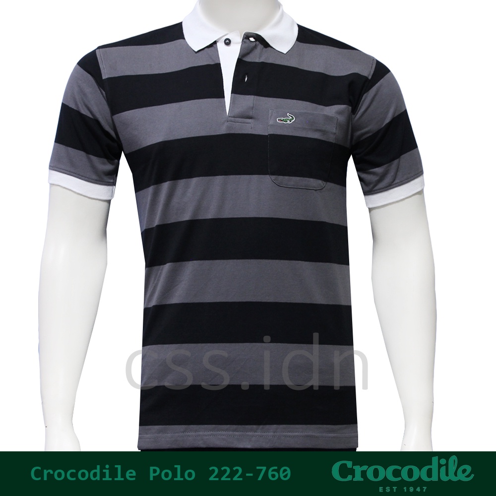 Kaos Kerah Polo Slim Fit Pria Crocodile 222-760