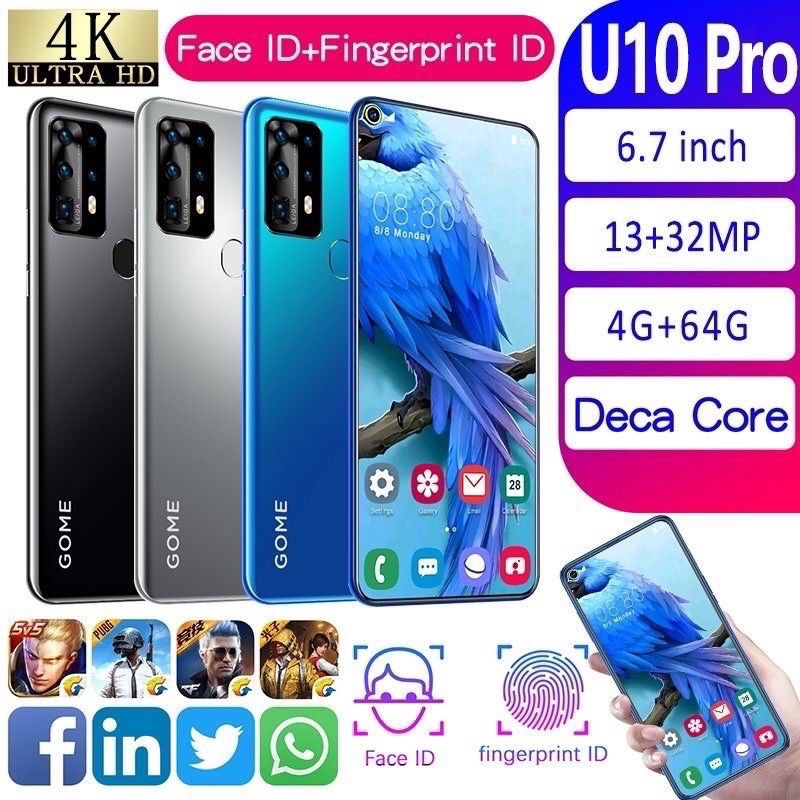 Hp Android GOME U10 PRO | RAM 4GB ROM 64GB Smartphone 4G LTE