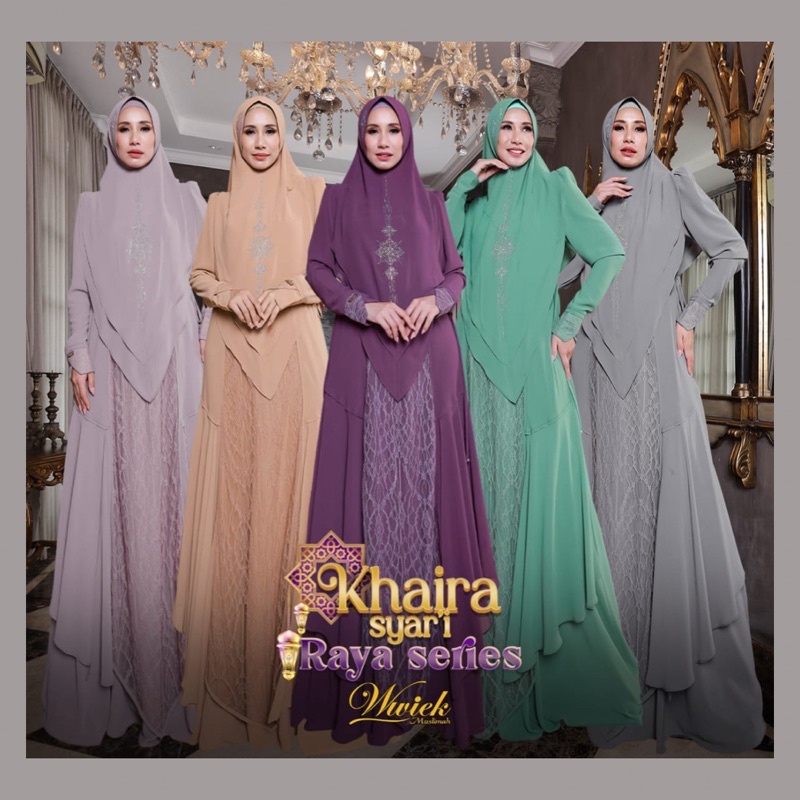 Gamis Khaira Syari Original By Wwiek Muslimah
