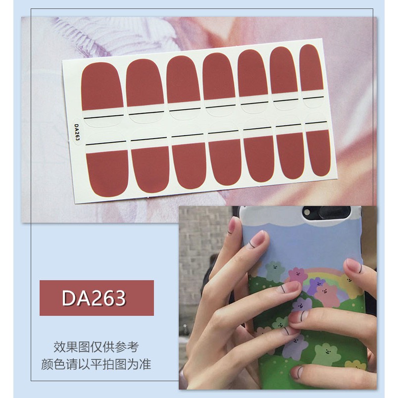 &lt;Jjoygirl&gt;DA Nail Sticker Motif / Sticker Kuku / Stiker Kuku / Nail Stiker Glitter / Stripes Design