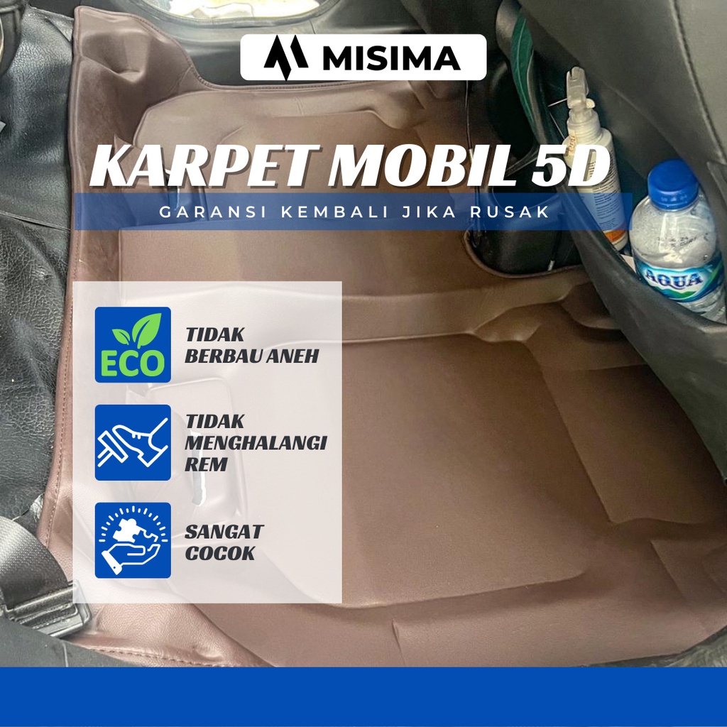 Karpet Mobil / Car Mats 5D Honda HRV (All Gen) Motif Carbon Premium