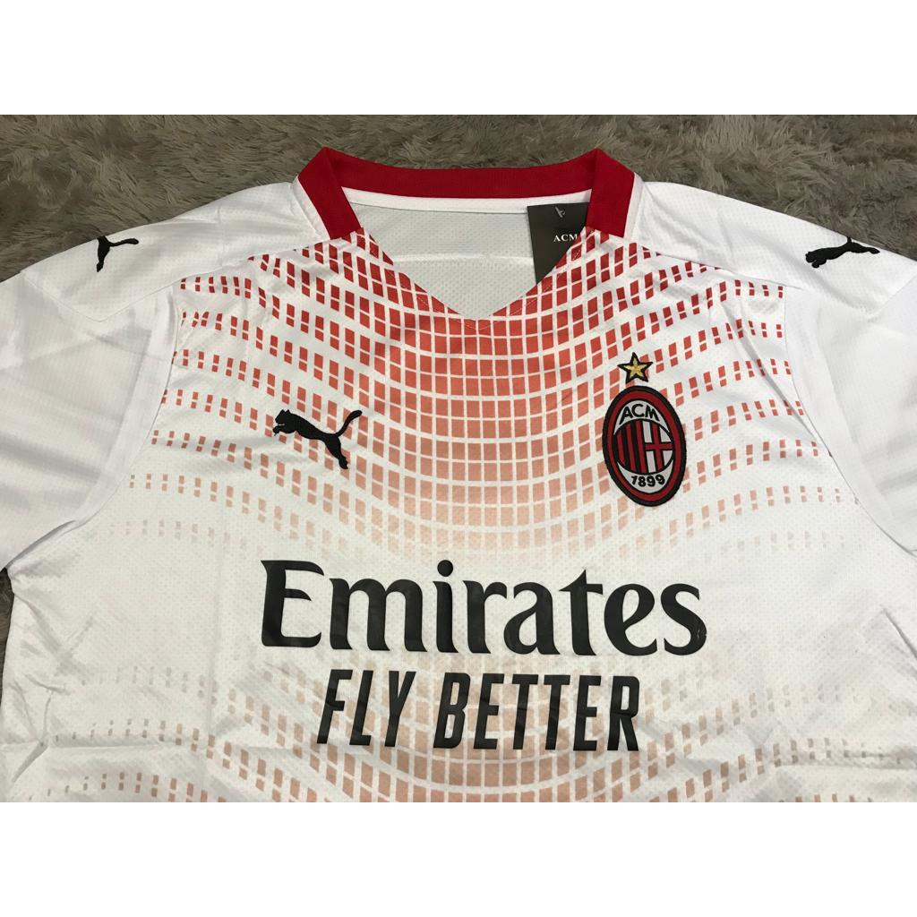 SETELAN JERSEY BOLA AC MILAN AWAY 2020-2021 IMPORT GO THAILAND