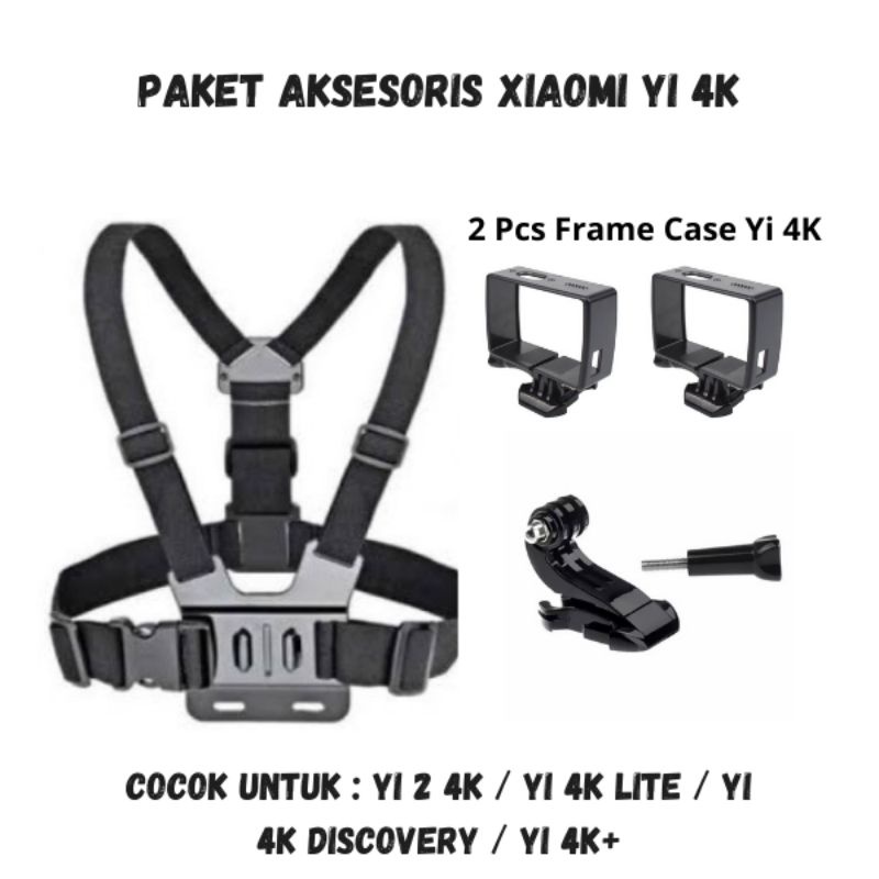 Paket Aksesoris Action Camera Xiaomi Yi 4K Discovery Yi Cam 2 4K Yi 4K Plus Yi 4K Lite