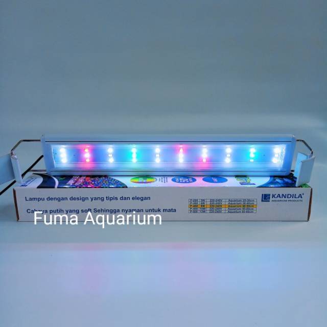 Kandila LED P-400 4 warna RGBW Lampu Aquarium Aquascape 8watt