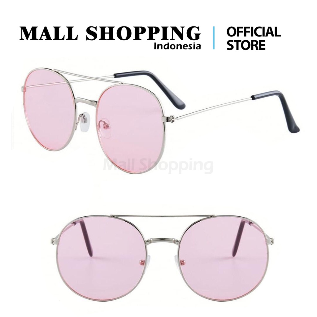 (COD) Kacamata Bulat Kacamata Fashion Unisex New Sunglasses MALLSHOPPING