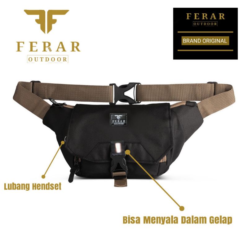 Tas selempang pria/Tas waistbag pria Ferar valvelde