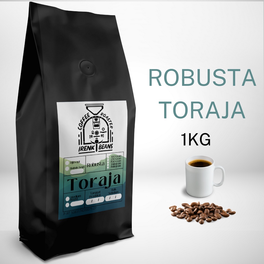 

Kopi Robusta Toraja 1000G Biji Bubuk