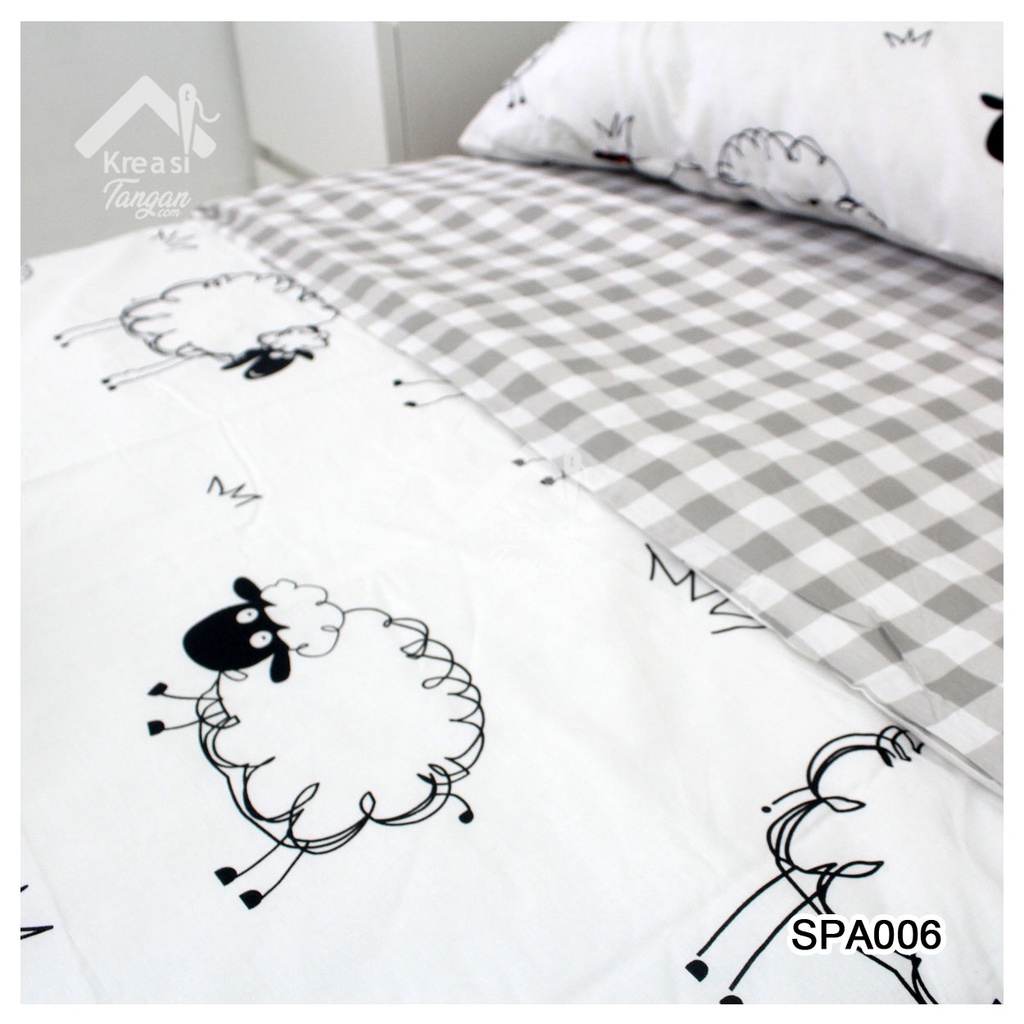 SET BED COVER ANAK KANCING + BEDCOVER SPA006