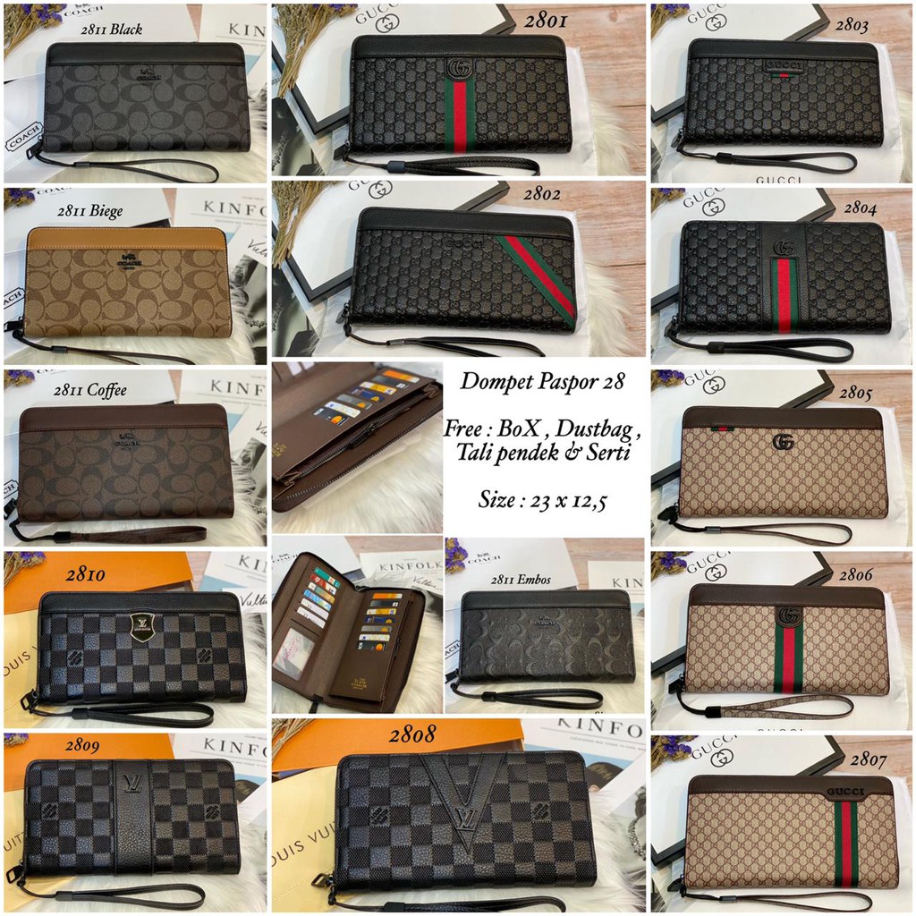 Dompet paspor 28 wanita/pria import premium