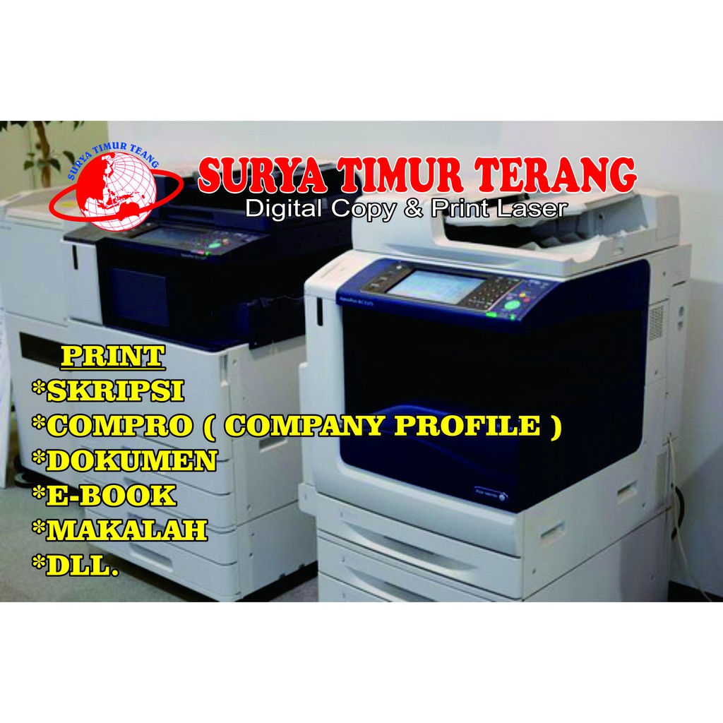 

Jasa Print Warna & Hitam Putih Printer Laser Fuji Xerox
