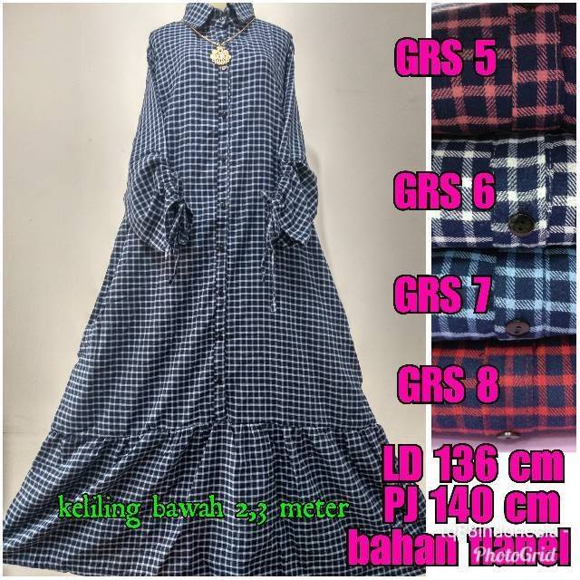 Gamis rempel/gamis flenel/gamis flanel super jumbo/gamis serut/gamis jumbo/gamis rempel jumbo