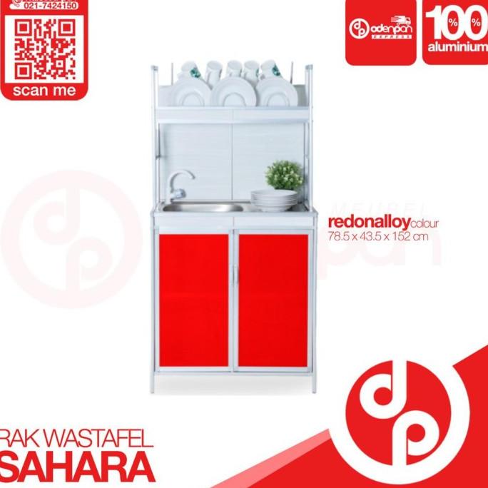 Lemari / Rak Piring / Rak Sayur Wastafel 2 Pintu Sahara - Free Ongkir Pushupyou