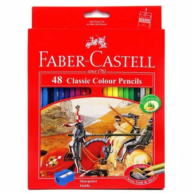 

PENSIL WARNA FABER CASTELL 48 WARNA PANJANG CLASSIC