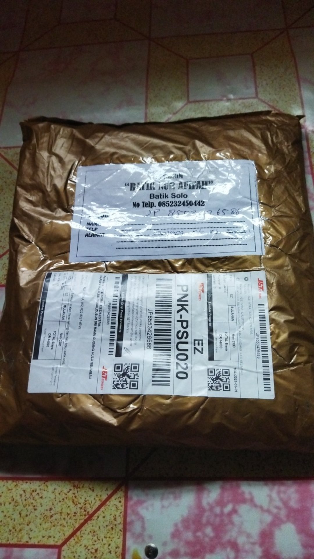 Setelan Clana Sarung Dan Baju Koko Batik Solo Motip Macan Putih Lengan Panjang,pendek