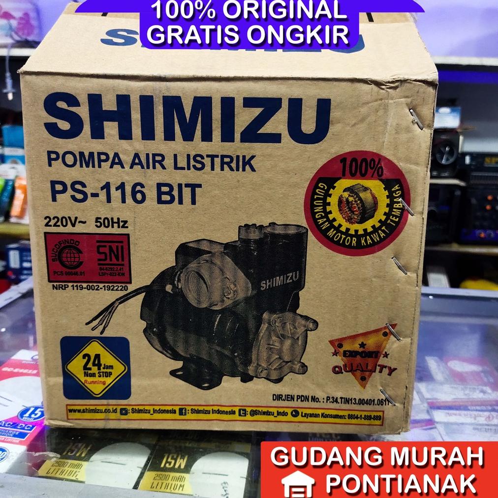 Pompa Air Shimizu 125 Watt Ps 116 Bit