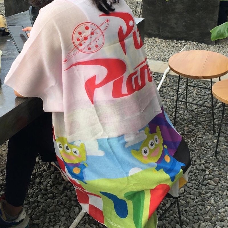 Outer Scarf Pizza Planet 2 Scraf printing