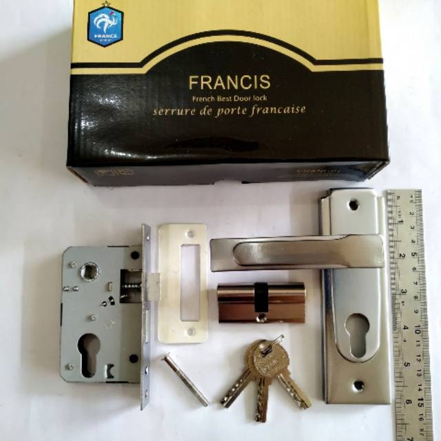 Kunci Pintu Set Kecil / Door Lock/ Gagang pintu set/ KUNCI PINTU KECIL SET SIAP PAKAI