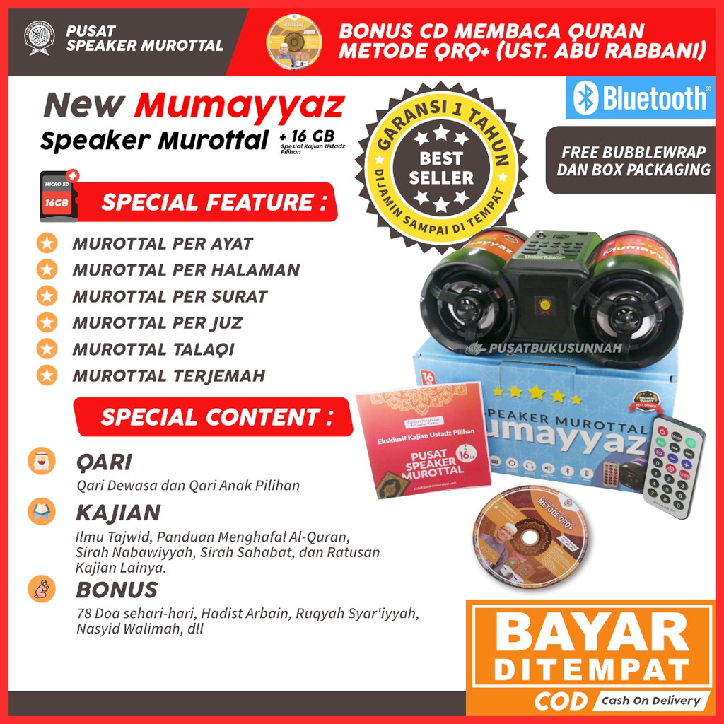 COD FREE ONGKIR 15RB Speaker Spiker Murottal Murotal Al