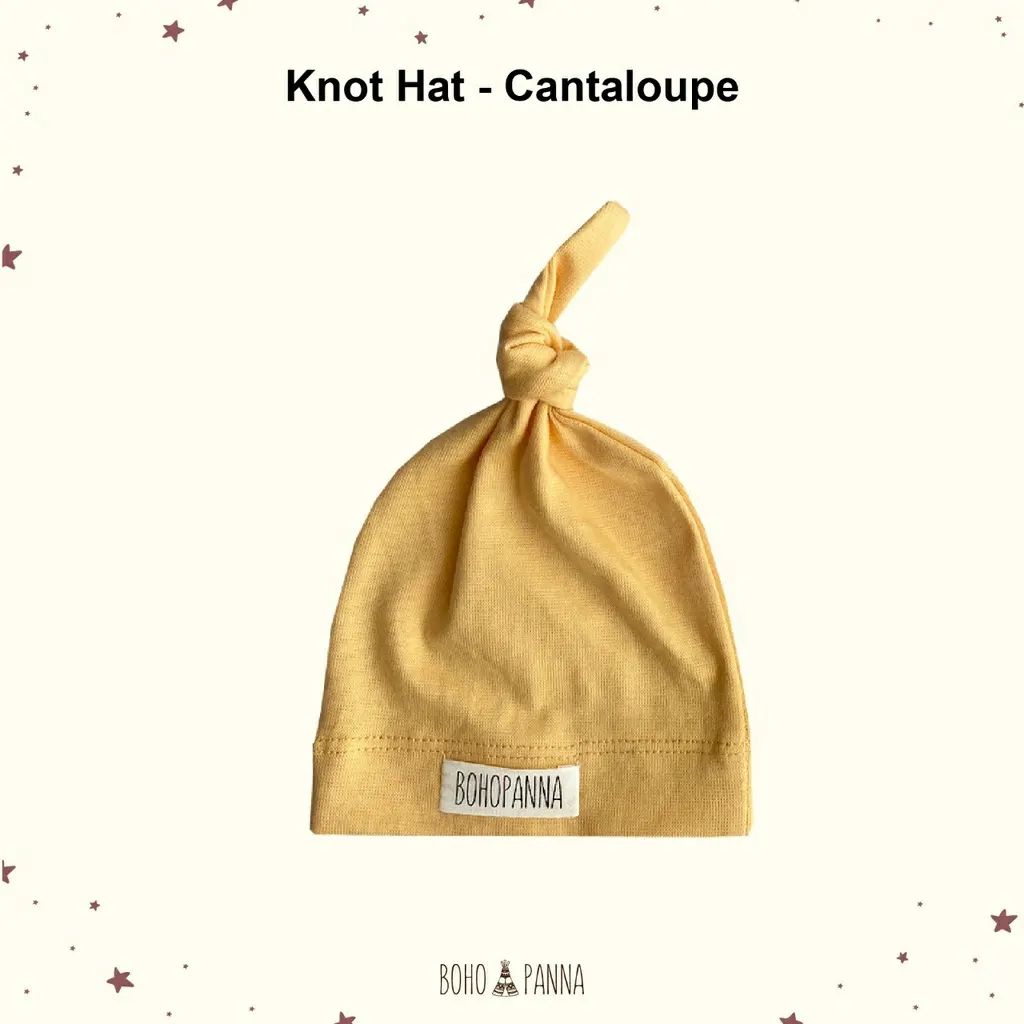 BOHOPANNA KNOT HAT POLOS / TOPI BAYI