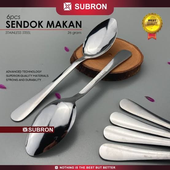 

Unik Sendok Makan Nasi Sayur Stainless Tebal Subron Dinner Spoon Cafe Resto Diskon