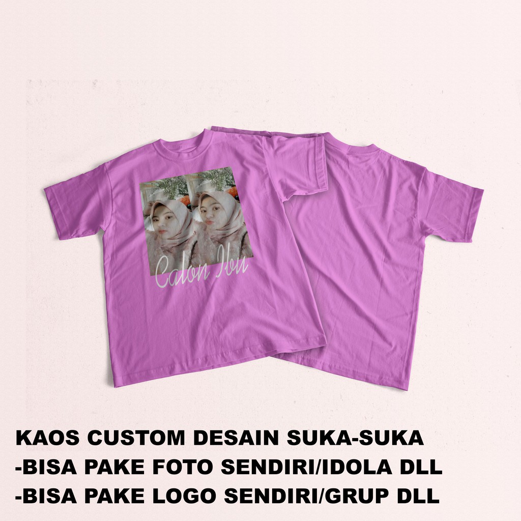 KAOS CUSTOM DESAIN SUKA SUKA KAOS FOTO