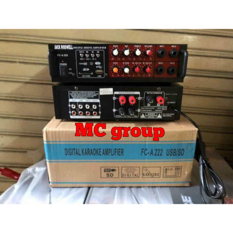 Amplifier karaoke JACK RODWELL FC A222 ampli FC a222 USB BLUETOOTH
