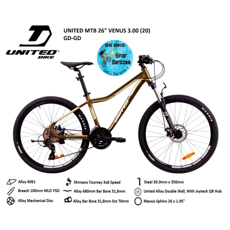 Sepeda MTB United Venus 3.0 26"