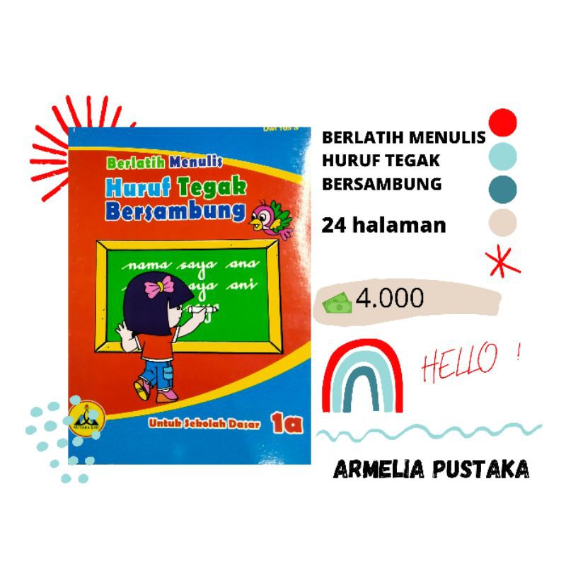 Jual Buku Berlatih Menulis Tegak Bersambung 1a Shopee Indonesia 6860