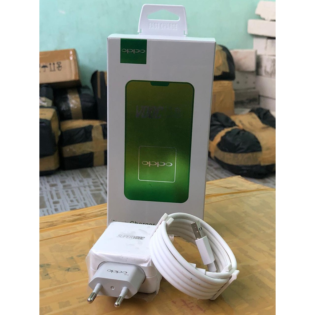 Charger Oppo R15 VOOC 4.0A ORIGINAL Casan Oppo Flash Charge 4A + Kabel Data Micro 2.4A FAST CHARGING