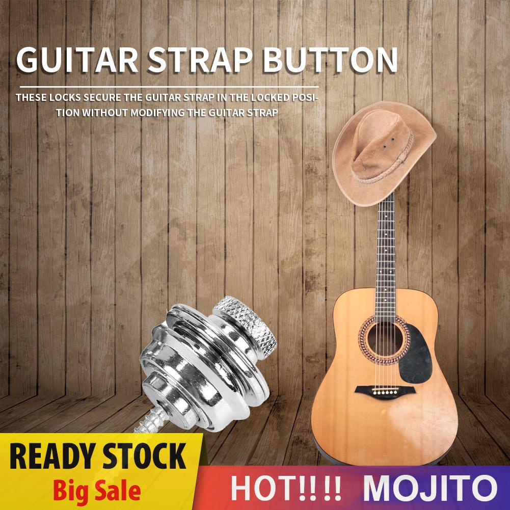 Strap Gitar Akustik / Elektrik / Bass Anti Slip Warna Silver