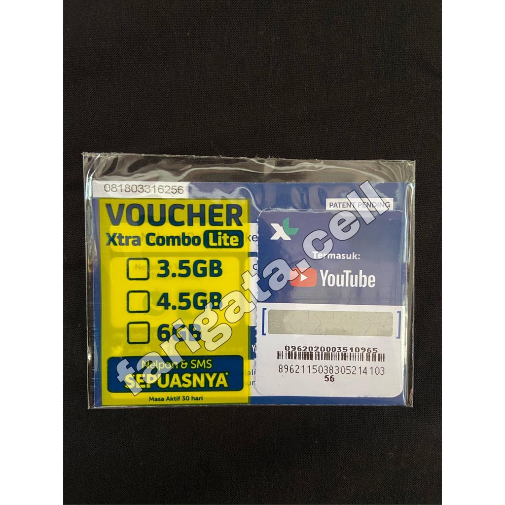 PROMO NOCAN NOMER CANTIK XL XTRA COMBO LITE 6GB UNLIMITED