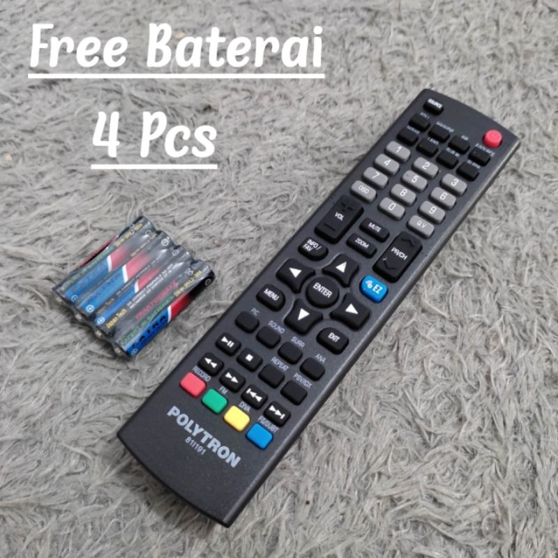 Remote TV POLYTRON LED TV 100% Original Terbaru 81|191 -  Remote TV POLYTRON LED Original - Remote T